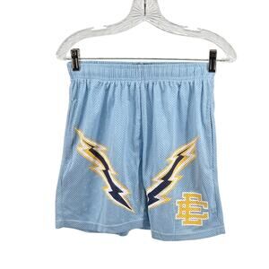 Eric Emanuel Mens Shorts‎ Medium EE Lightning Bolt Mesh Basketball NWOT